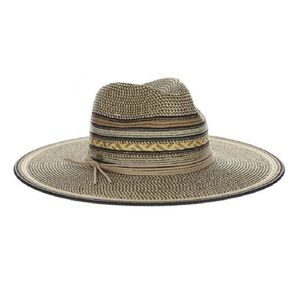 Alento by Scala Lightweight Bohemian Paper Brain Sun Hat NWOT